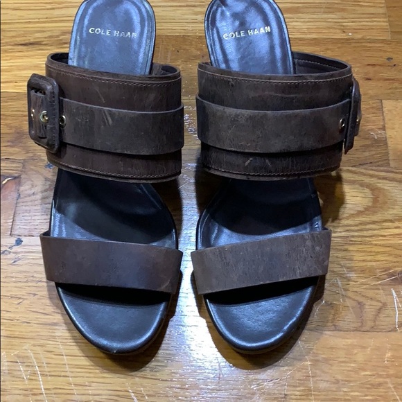 Cole Haan Weathered brown wedges - Picture 2 of 6